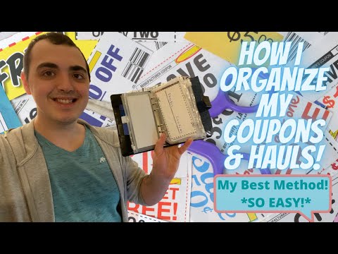 HOW I ORGANIZE MY COUPONS & HAULS! ~ SO EASY! ~ MY BEST METHOD!