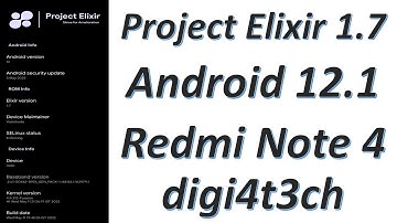 |Project Elixir 1.7| |Android 12.1| |Redmi Note 4| |Mido| |Raw Review| By |DIGI4T3CH| & |VINIT4489|