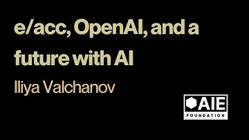 e/acc, OpenAI, and a future with AI | Iliya Valchanov | AIE.F Europe Community Talks #1