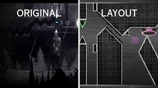 Thinking space II, original vs layout