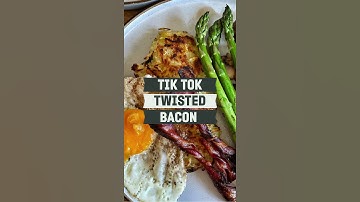 Food Hack for crispiest bacon ever! We tried the Tik Tok food trend - Twisted Crispy Bacon Twists