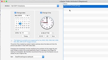 Can I Set EXIF Data Using Filename