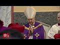 14. Februar 2024, Bußprozession, Heilige Messe mit Austeilung des Aschenkreuzes | Papst Franziskus