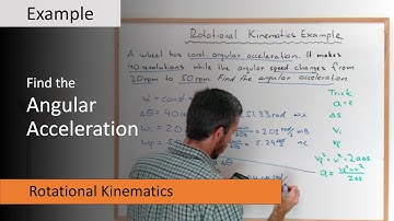 Rotational Kinematics Example - How to Solve a Rotational Kinematics Problem