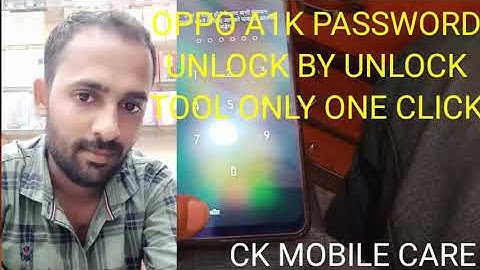 oppo a1k password unlock by unlock tool | cph1923 unlock only one click