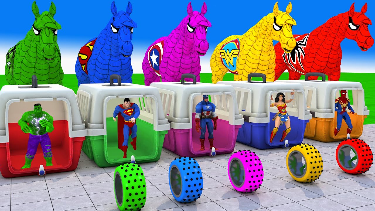 Long Slide Game With Cow Elephant Gorilla Hippopotamus Tiger 3d Animal Game Funny 3d Animals