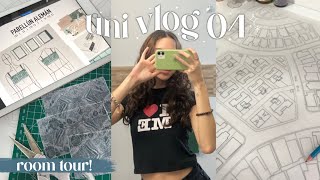 Empezamos el 2do trimestre de arquitectura!! vlog 04: room tour, planos, productividad ♡