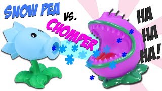 Plants vs. Zombies Snow Pea vs. Chomper Popper Ball Battle