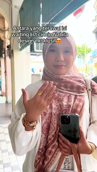 Cincin Nabila Razali Eksklusif Emas 916✨ Hanya di Ramzan Jewellers