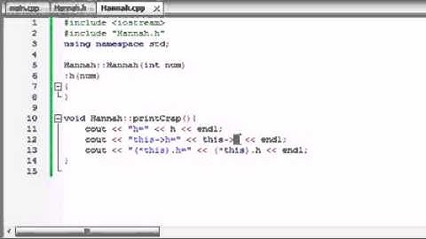 Buckys C++ Programming Tutorials   49   this   YouTube .