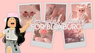 free pink decals for bloxburg! | 2020
