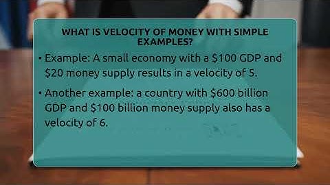 What Is Velocity Of Money With Simple Examples? - Inflation Insight Channel