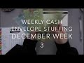 WEEKLY CASH ENVELOPE STUFFING WITH CANADIAN CURRENCY | DECEMBER WEEK 3 | DAVE RAMSEY |JamzPlanz