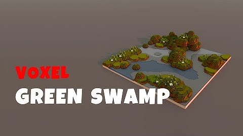 Voxel Art Timelapse - Green Swamp