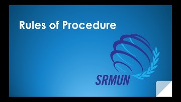 Delegate Prep Series: Rules of Procedure | SRMUN