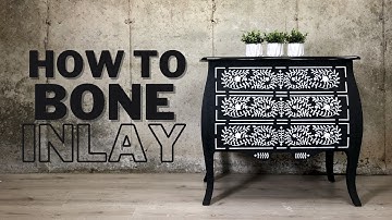 How to Stencil a Bone Inlay on Furniture
