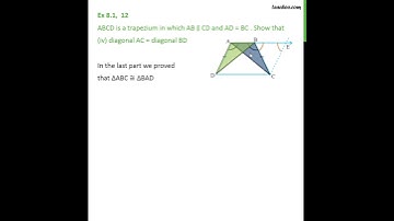Ex 8.1, 7 (iv) - ABCD is a trapezium in which AB || CD and AD = BC - Teachoo