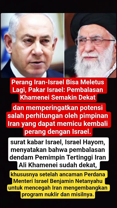 Perang Iran-Israel Bisa Meletus Lagi, ujar Pakar Israel:#viral #shorts #short #funny #reels #fyp
