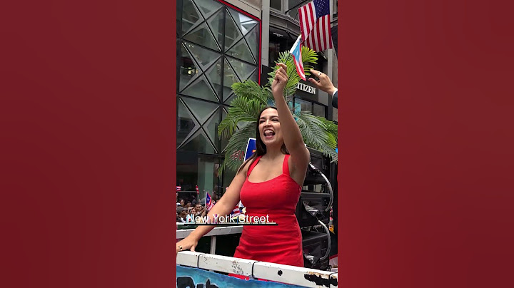 AOC in Puerto Rican parade with NYC mayoral candidate Zohran Mamdani 6/8/25