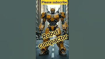 Robot compactor #automobile #robot #ai #transformers #alatberat  #trendingshorts  #변압기 #máy biến áp