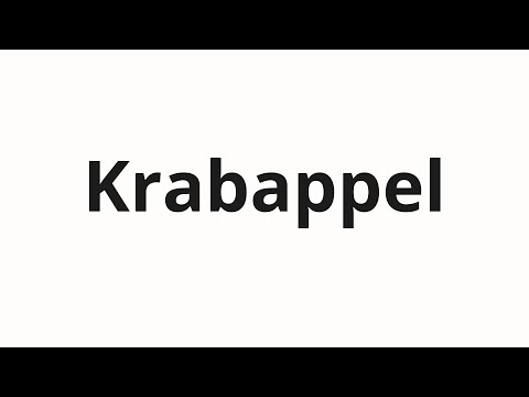 How to pronounce Krabappel