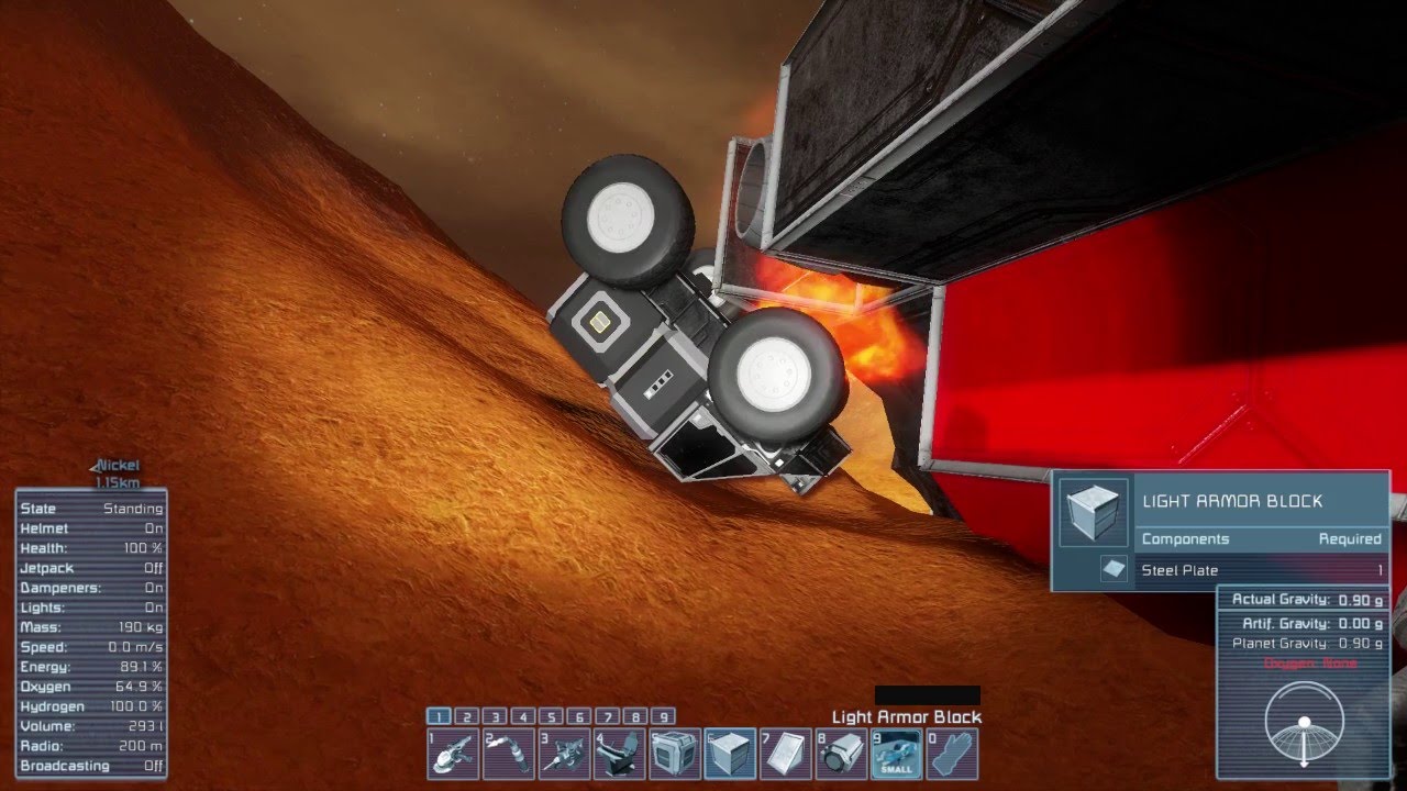 Space Engineers Crash Landing Let's Play - s1e2 Solar Repairs - YouTube
