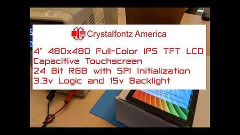 4" 480x480 IPS TFT LCD with Capacitive Touchscreen