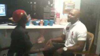 Eric plays pitty pat with Ciarra