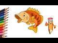 How to draw a beautiful fish, #YouTubeKids