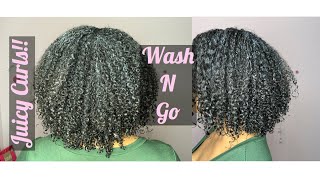 WASH N GO USING ONLY 3 PRODUCTS!!!| 3C/4A CURLS| Desi Jade