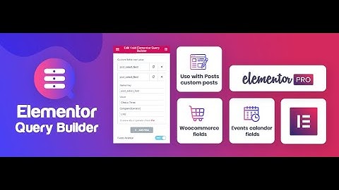 Activate Void Elementor Query Builder  License