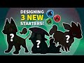 Pokemon Hugin and Munin: Designing 3 NEW starters!