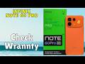 How to Check Wrannty in Infinix Note 60 pro