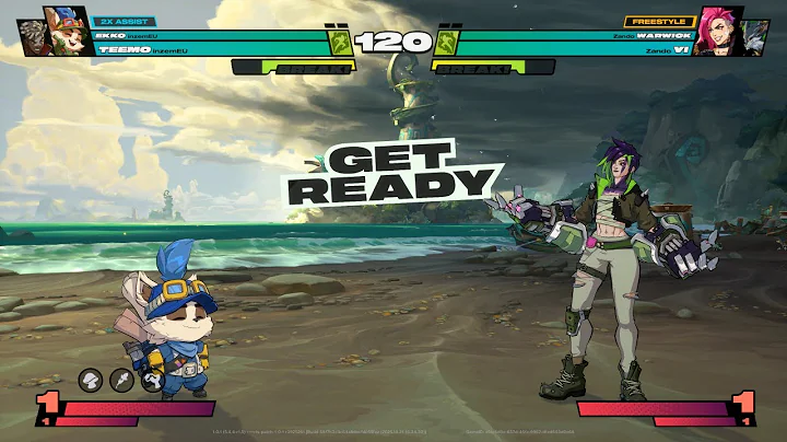 2XKO - Zando (WARWICK / VI) vs Inzam (EKKO / TEEMO) – High Level Rank Match