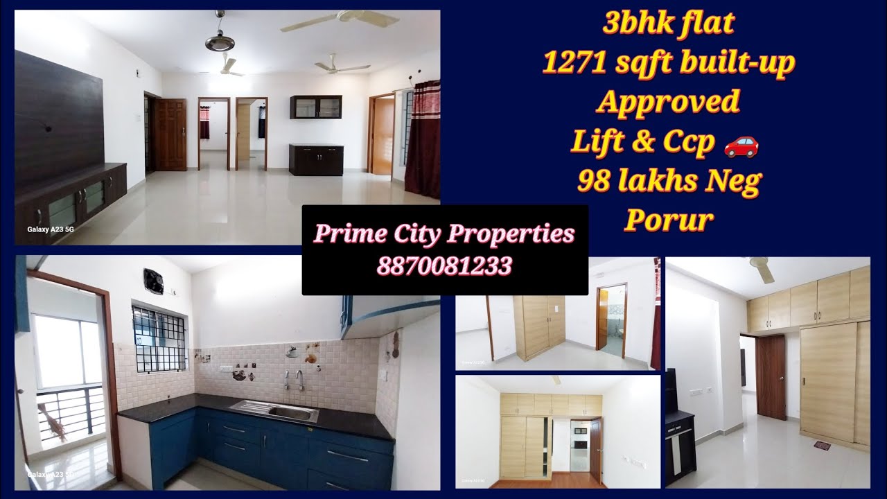 3Bhk Flat Sale in Chennai  🆔2349  