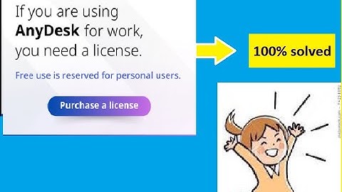 Reset AnyDesk license warning notification.