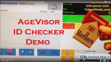 AgeVisor Demo Drivers License Scanner with Point of Sale System