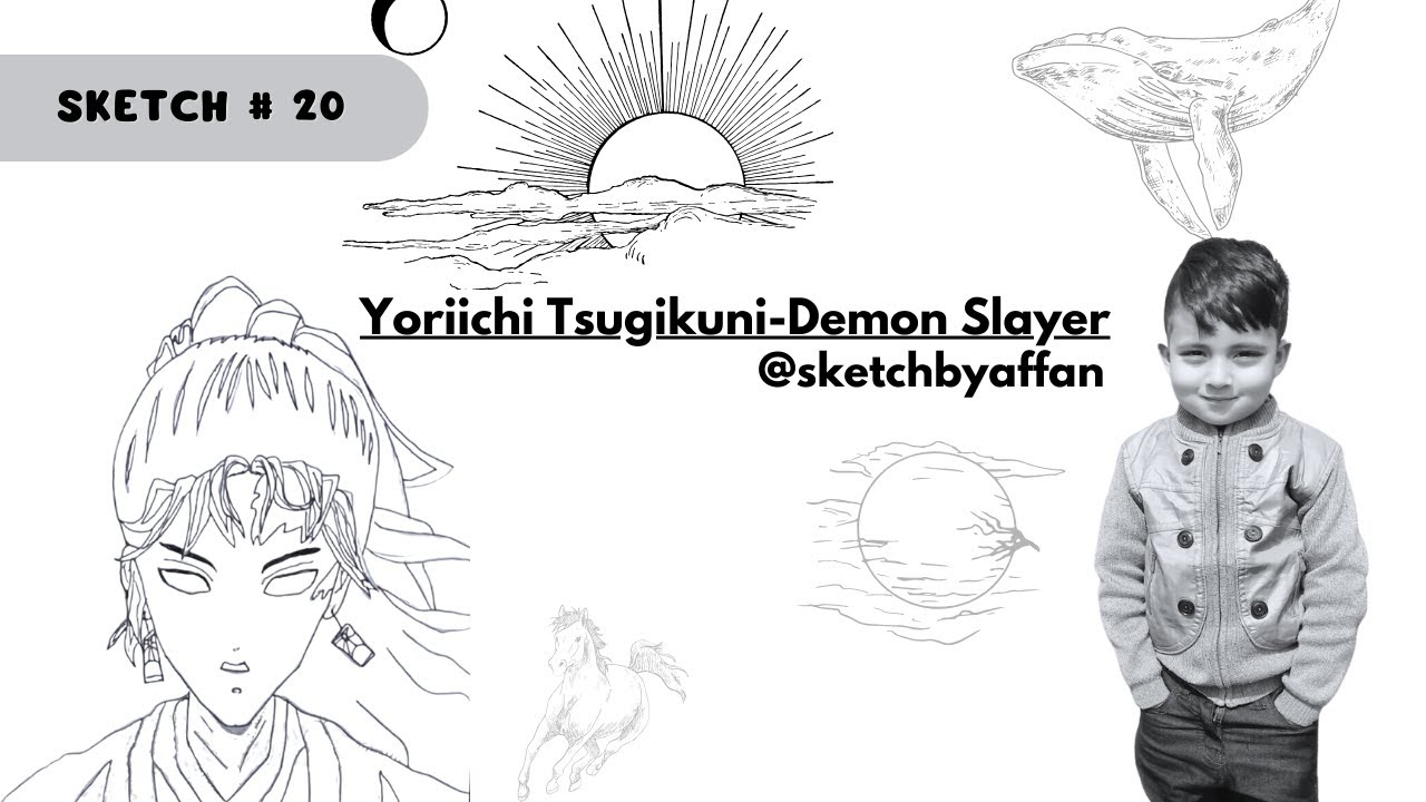 Como Desenhar o YORIICHI TSUGIKUNI - Demon Slayer 