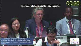 ILCA Statement on WHO’s Work in Health Emergencies | 79th World Health Assembly (WHA79)