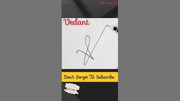 📝Vedant Name Signature 😱@B-roll-01 #handwriting
