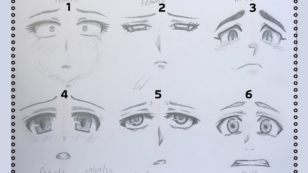 How to Draw Anime Eyes - FeltMagnet