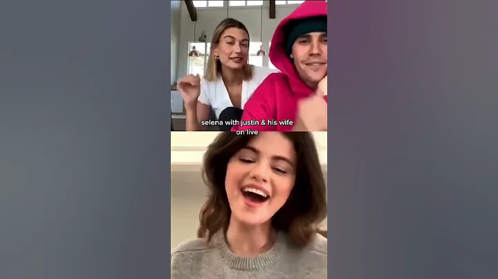 Selena with Justin and his wife on live