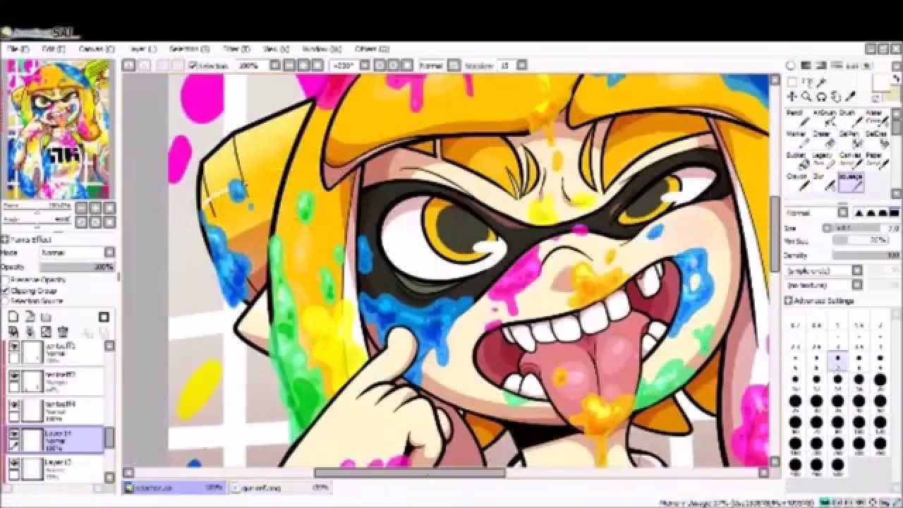 splatoon speed paint pt 3 youtube
