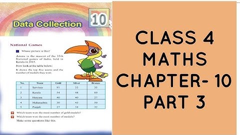 CLASS 4 MATHS CHAPTER- 10 # DATA COLLECTION PART 3