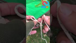 Fast Tarp Corner Knot That Holds Tight 💪 #knotshortchannel