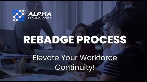 Alpha Technologies-Rebadge Process