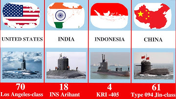COMPARISON: SUBMARINES STRENGTH BY COUNTRIES 2025 #Submarines2025 #NavalPower #SubmarineFleet 