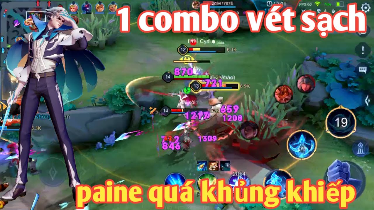 Liên Quân _ Siêu Phẩm 1 Combo Quyét Sạch Team | Paine Khiến Team Bạn Khóc Thét