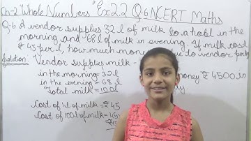 NCERT Maths  class 6th  Chapter 2 "Whole Numbers" Ex 2.2 Q-6
