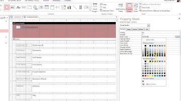 Format your header in Access
